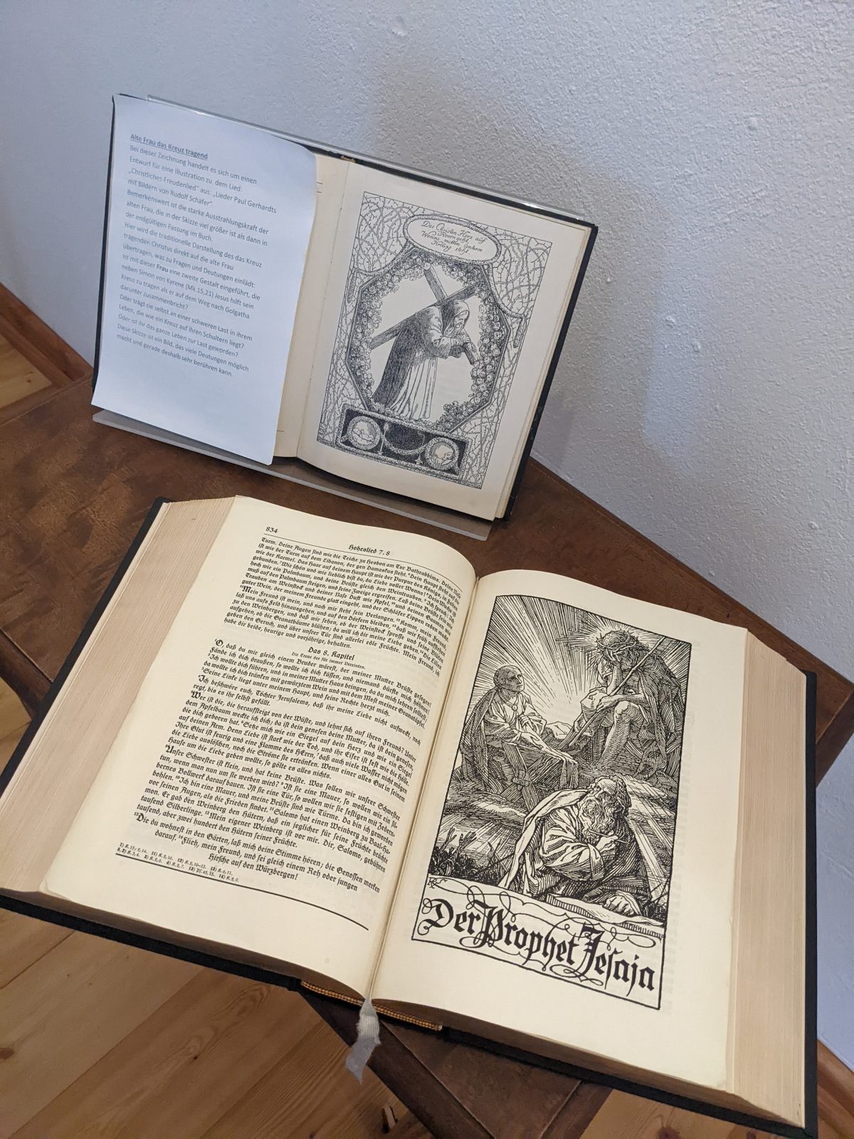 Buchdruck - Exponat alte Bibel im Rudolf-Schäfer-Haus