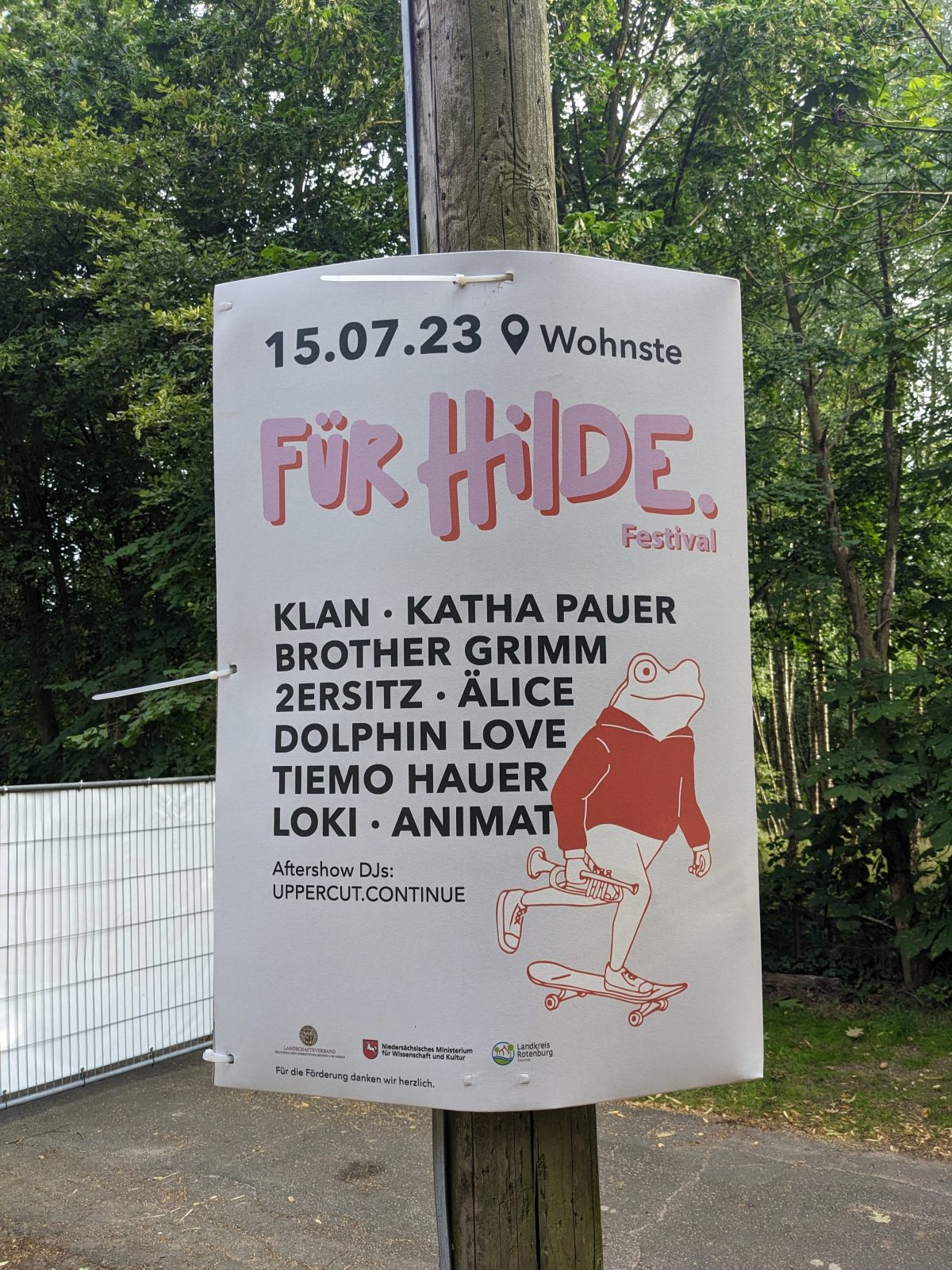 Für Hilde Line up vor ein paar Jahren