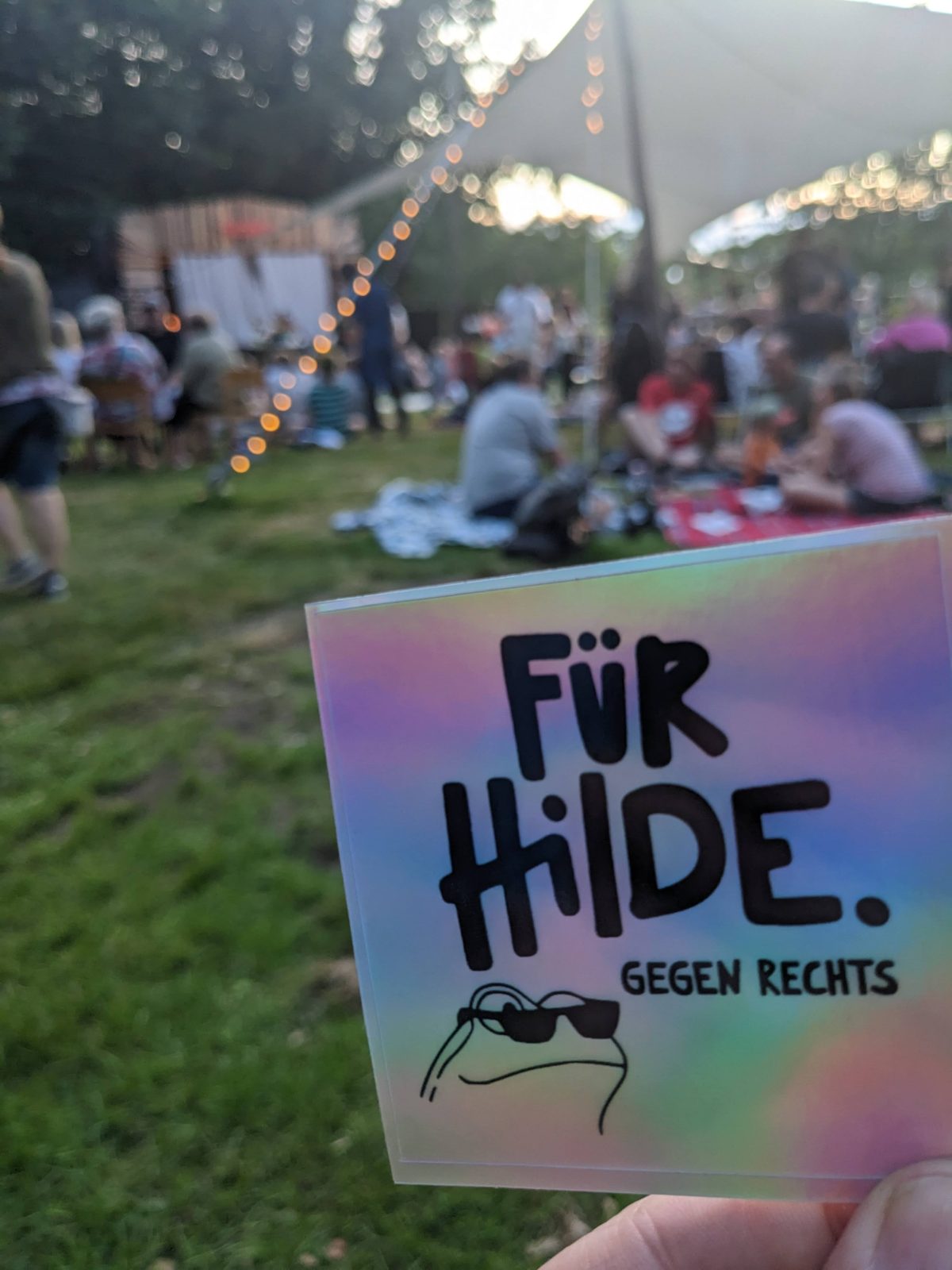Frosch - Für Hilde - gegen rechts -   Festival in Wohnste