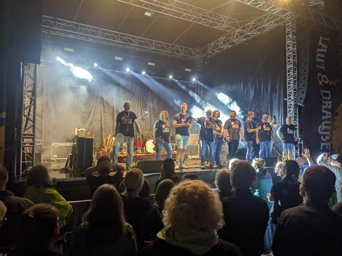 Festival Team - die Rotenburger Werke Leute - also Bewohner und die drumrum.