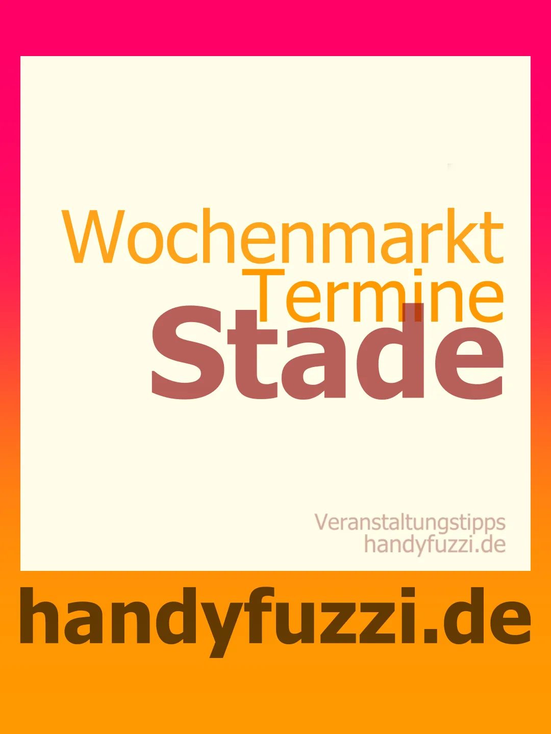 Wochenmarkt Termine Stade